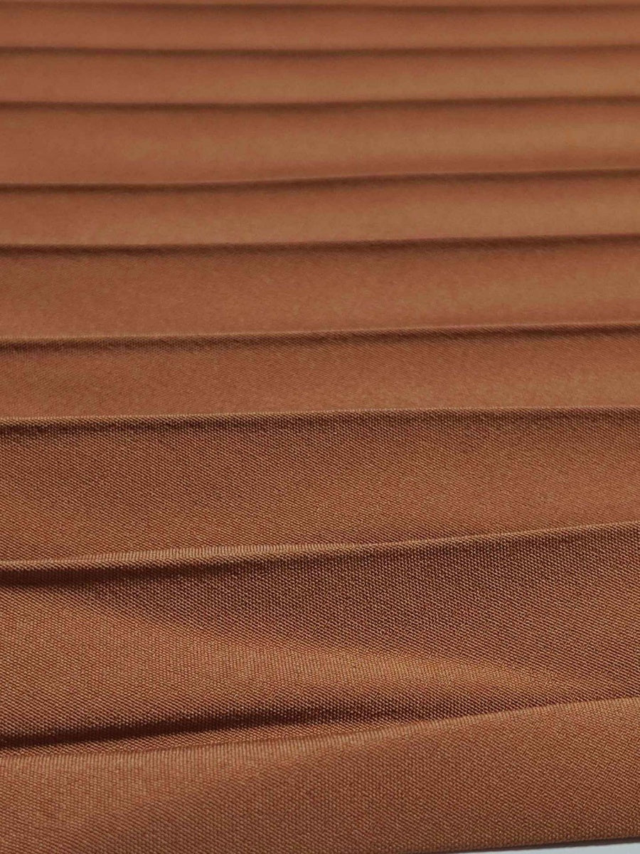 Solid Color Round Neck Sleeveless Pleated Long Dress