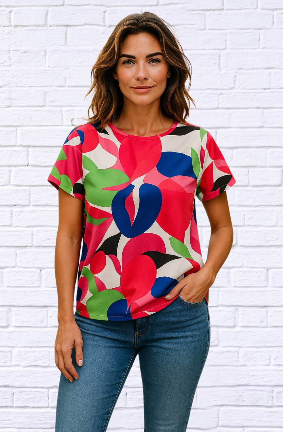 Stylish Women__ Floral Print Top