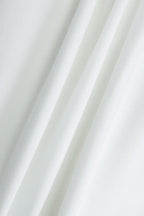 White U-Neck Sleeveless Ruched Bodycon Mini Dress