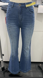 Slim Fit Blue Flare Jeans