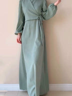 Versatile Solid Color Maxi Dress