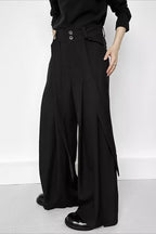 Ruched Ribbon Minimalist Chic Pants