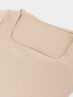 Slim Fit U-neck Long Sleeve Slimming Bodysuit