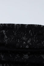 Open Back Long Sleeve Floral Lace Illusion Overlay Bodycon Maxi Dress