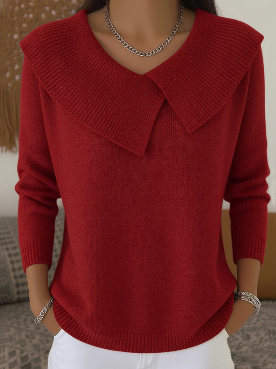 | Warm Sweater with Soft Collar