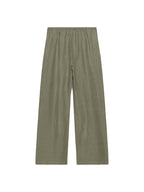 Linen Solid Color Crisscross Strap Non-stretch Loose Trousers