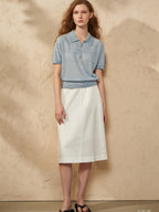 Soft And Cozy Fine Wool Basic Solid Color T-shirt