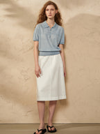 Soft And Cozy Fine Wool Basic Solid Color T-shirt