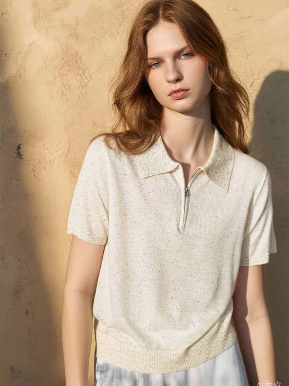 Soft And Cozy Fine Wool Basic Solid Color T-shirt
