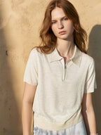 Soft And Cozy Fine Wool Basic Solid Color T-shirt