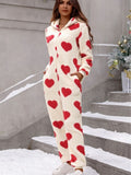 Jumpsuit Pockets Hooded Pajamas