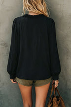 Boho Chic Ruffled V-Neck Top
