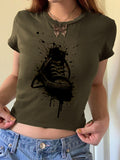 Graphic Print Short Sleeve Tee