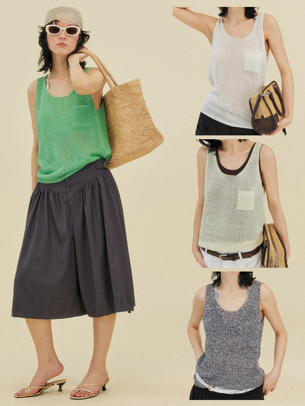 Solid Color Simple Tank Top