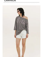Creative Asymmetrical Print Top