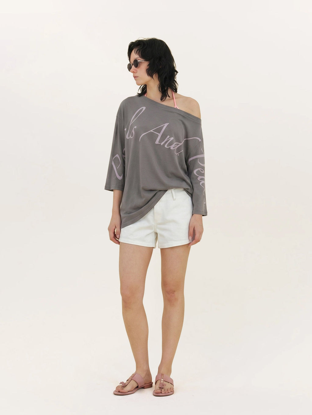 Creative Asymmetrical Print Top