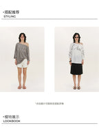 Creative Asymmetrical Print Top