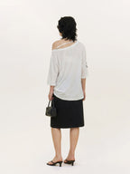 Creative Asymmetrical Print Top