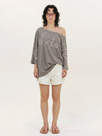 Creative Asymmetrical Print Top