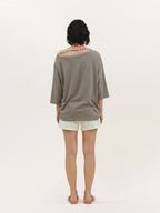 Creative Asymmetrical Print Top