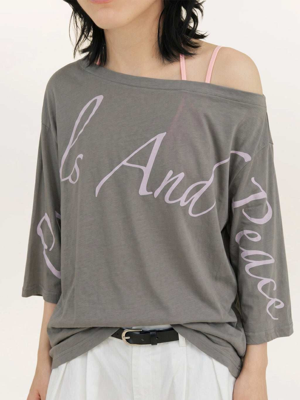 Creative Asymmetrical Print Top