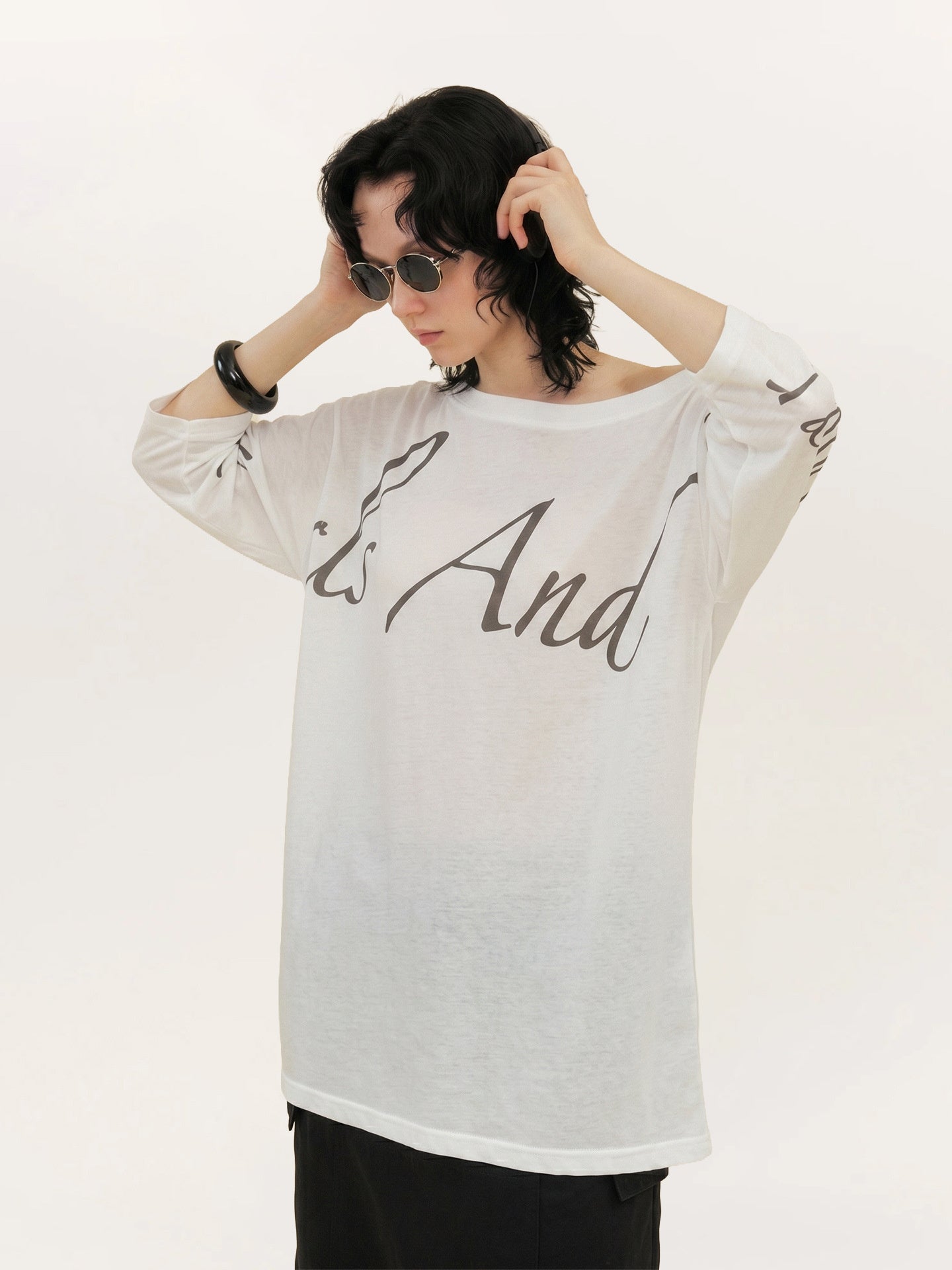 Creative Asymmetrical Print Top