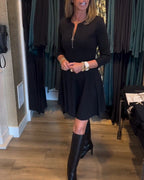 Paty Effortless Zip Dress Elevated Occasion Wear