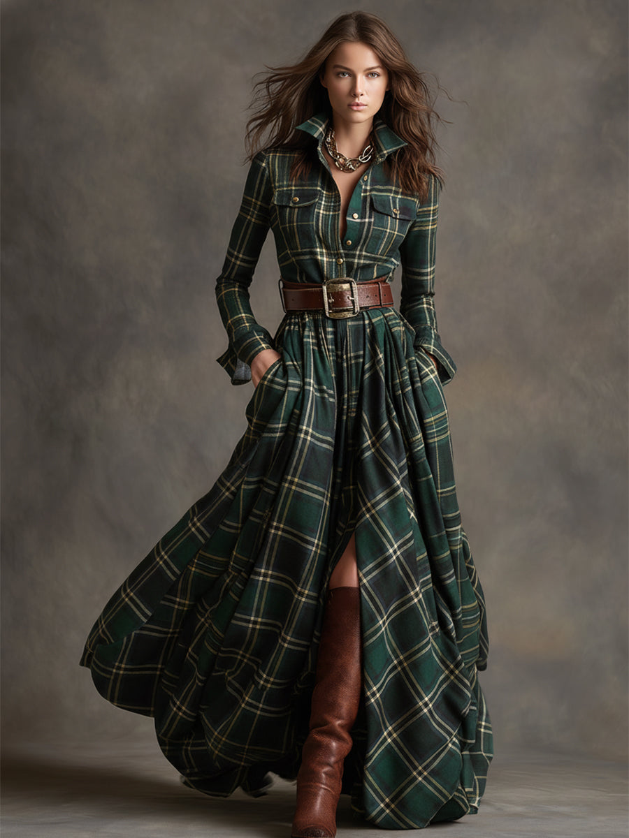 | Classic Button-Up Shirt Dress