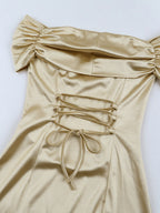 Off Shoulder Hip-hugging Parties Maxi Dresses