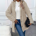 | Women's fleece jacket with buttons