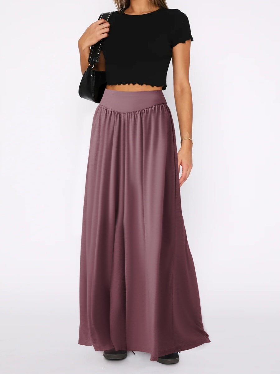 Loose-fit Culottes Pants Wide-leg Pants Drape Skirts