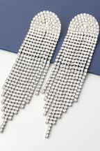 Sparkly Luxury Rhinestone Dangle Tassel Earrings