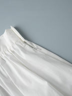 Pure Cotton Strapless Bra Jacket High-waisted Long Skirt Vacation Package 2-piece Sets