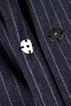 French English Style Scarf Belted Overcoat