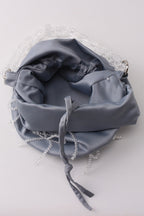 Drop-shaped Crystal-embellished Handmade Fabric Tote