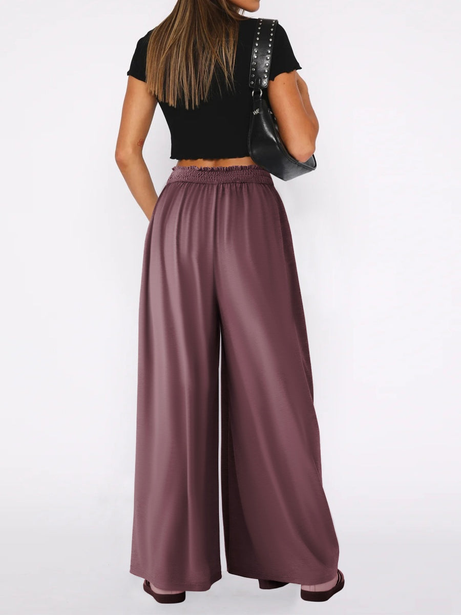 Loose-fit Culottes Pants Wide-leg Pants Drape Skirts