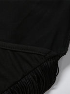 Tassel V-neck Halter Hip-hugging Mini&Short Dresses