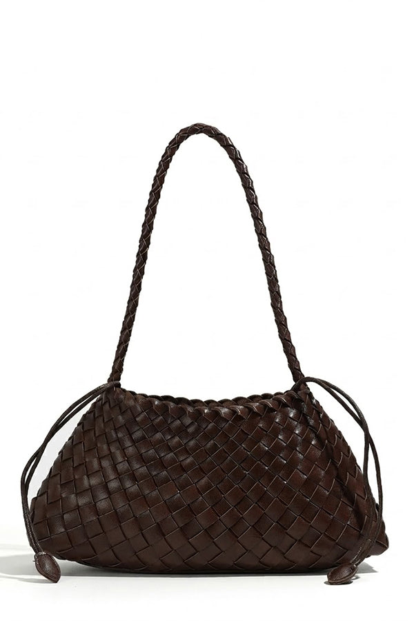 Hand-woven Vintage-style Underarm Shoulder Bag