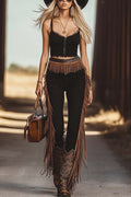 Fashionable Tassel Slim-fit Casual Pants