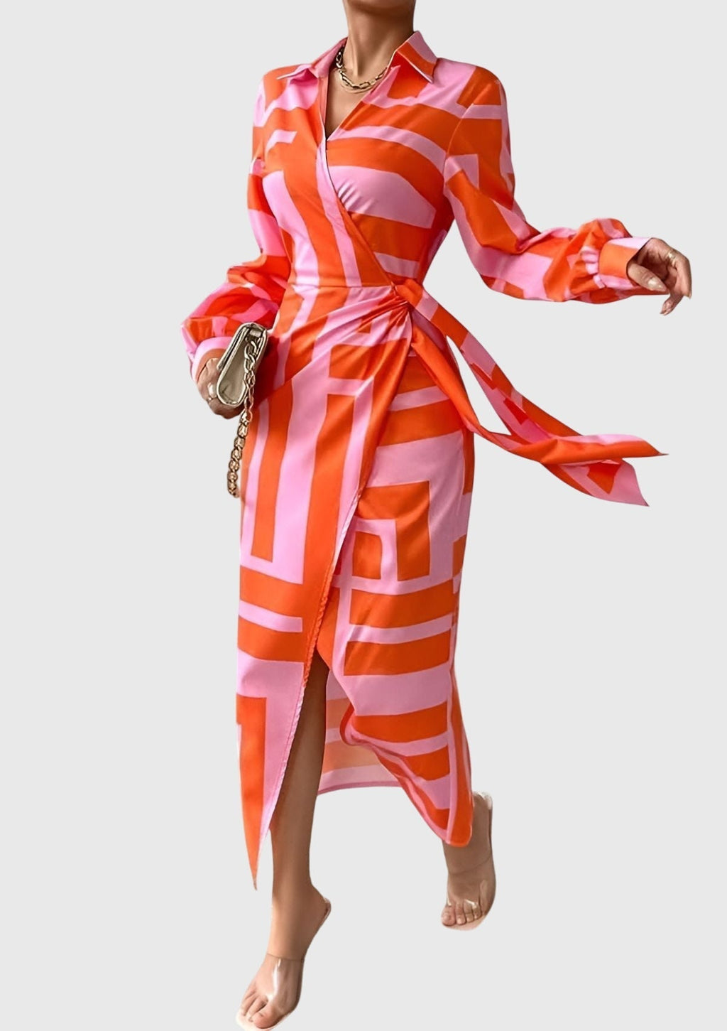 | Wrap Dress in Print