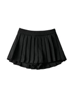High Waist Short In Front And Long In Back To Prevent Exposure Mini Skirts