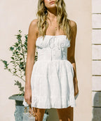 Gentle Summer Lace Mini Dress