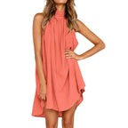 Sweet Crinkle Sleeveless Mini Dress