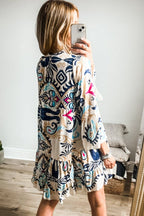 | Mini Dress, Tribal Print