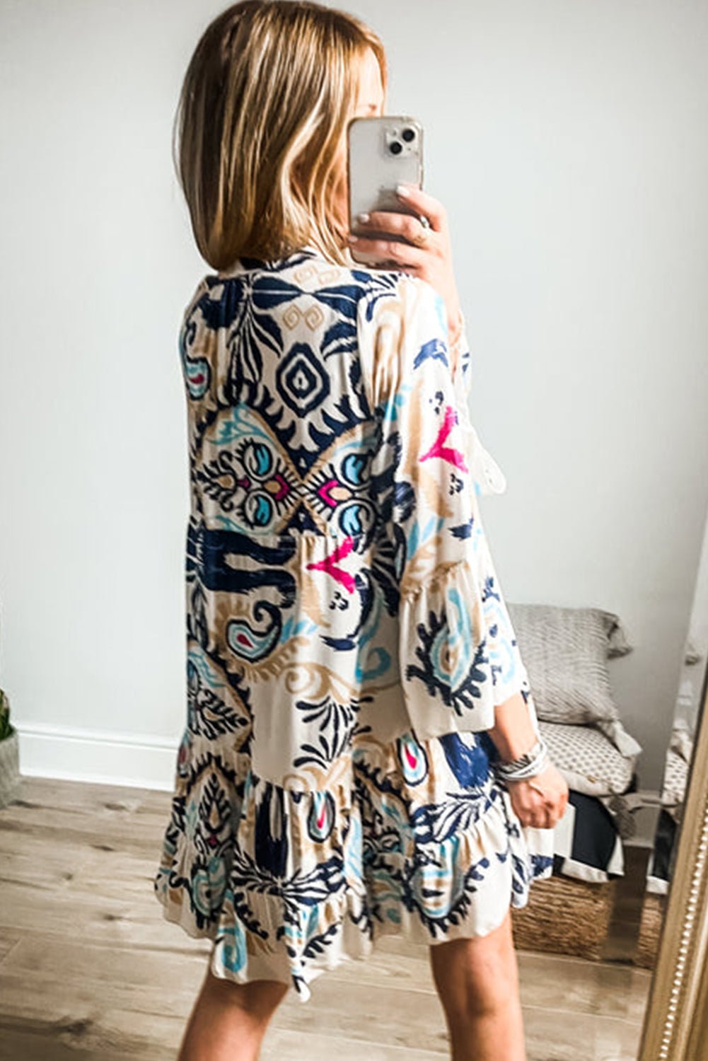 | Mini Dress, Tribal Print