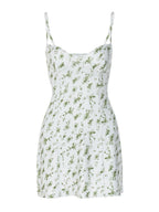 Floral Print Mini Dress With Spaghetti Straps