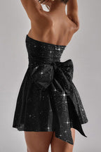 Black Strapless Bodycon Mini Dress