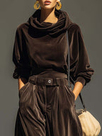 | Brown Velvet Set