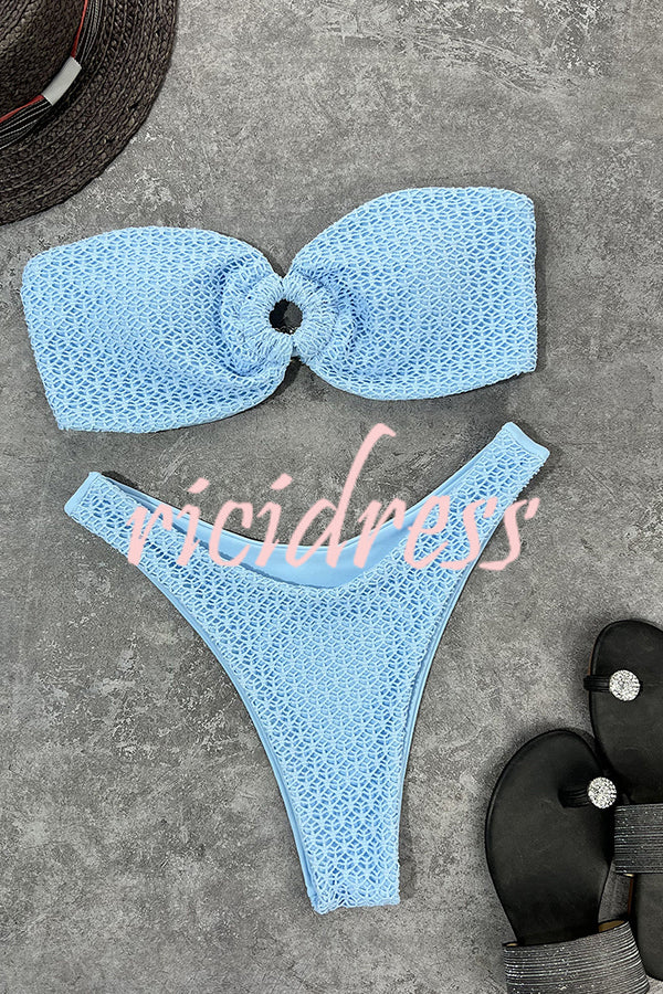 | Bandeau Bikini with Ring Neckline