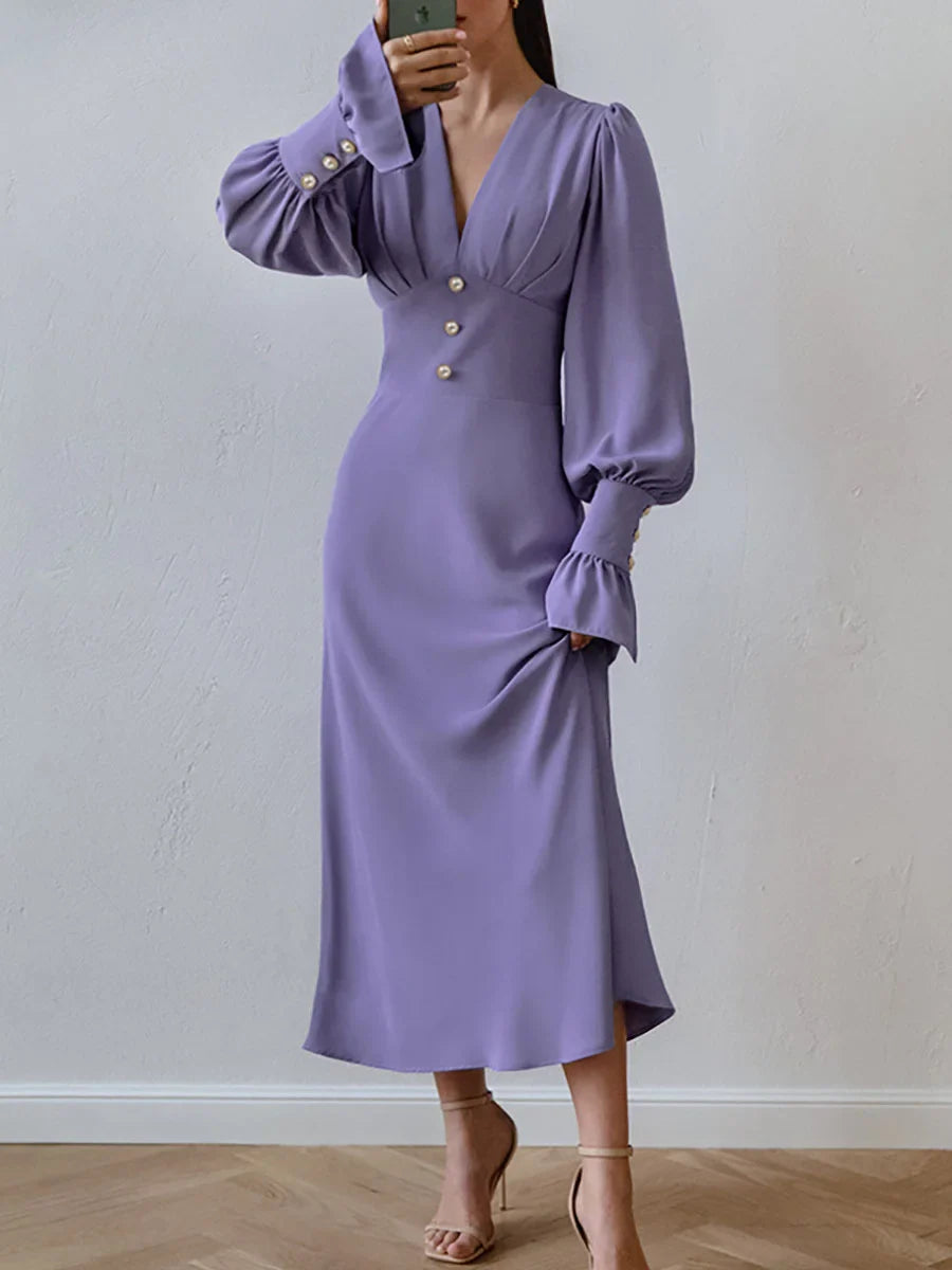 V-Neck Slim Sexy Dress